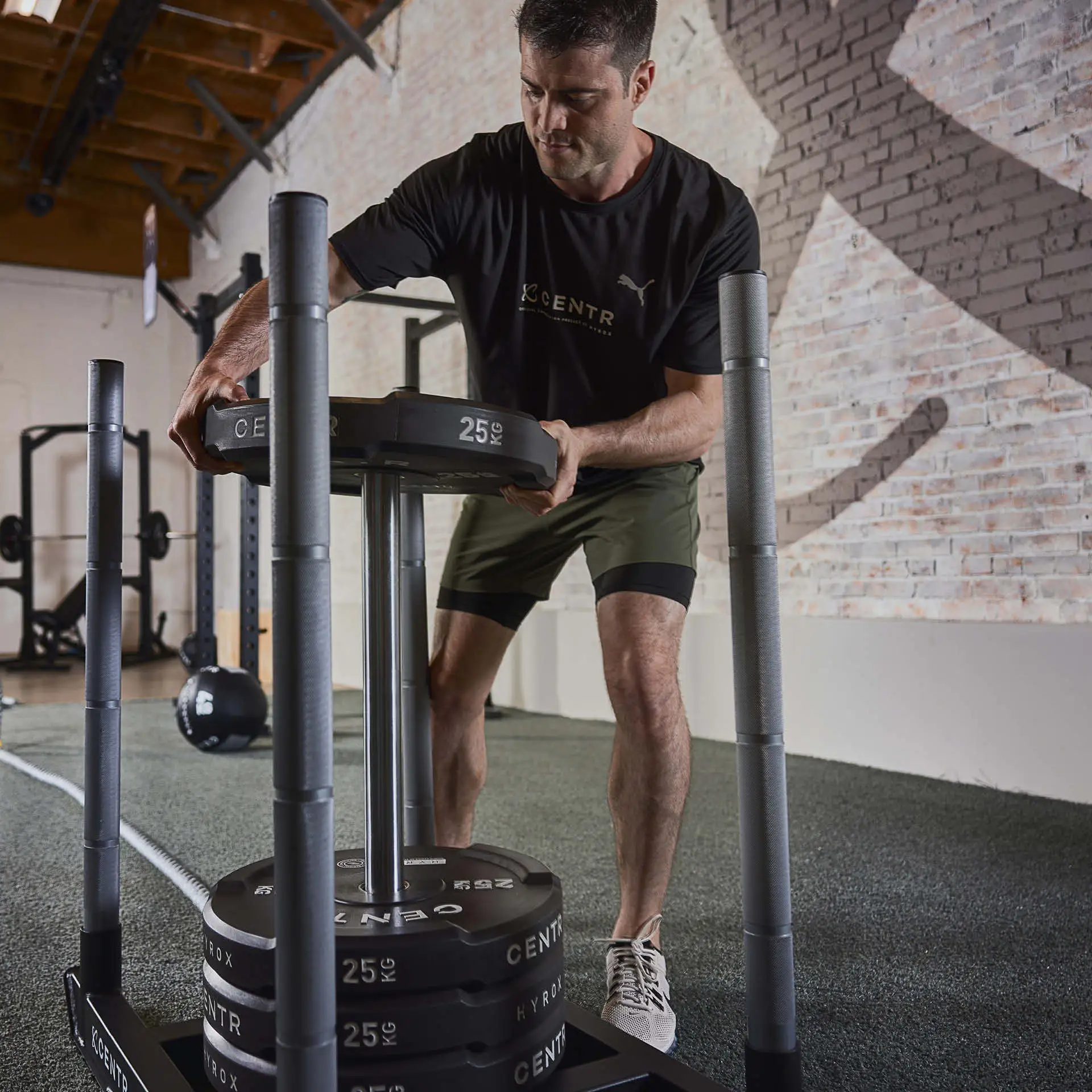 CENTR x HYROX Competition Interlocking Bumper Plate - 25 kg view 3